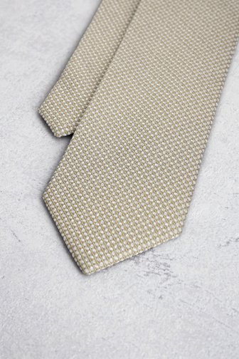 Voorkant van Beige das met fijn ecru motief door Liberty Island voor Heren