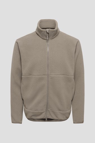 Productfoto 1 van Beige fleece vest door Only & Sons voor Heren