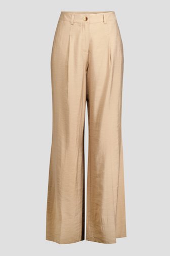 Voorkant van Beige geklede broek door D'Auvry voor Dames