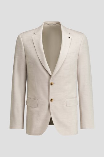 Voorkant van Beige gemêleerde kostuumvest - Regular fit  door Dansaert Black voor Heren