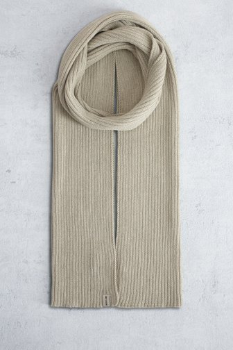 Voorkant van Beige geribde sjaal door Only & Sons voor Heren