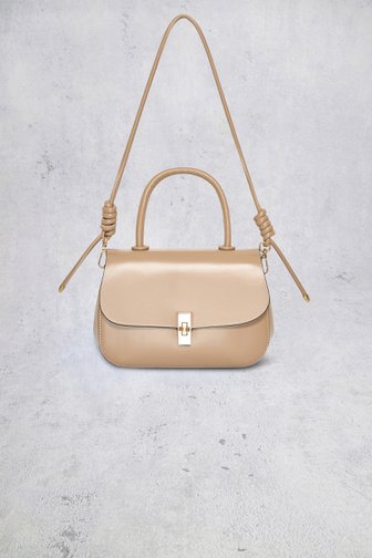 Voorkant van Beige handtas met leather look door Bulaggi voor Dames