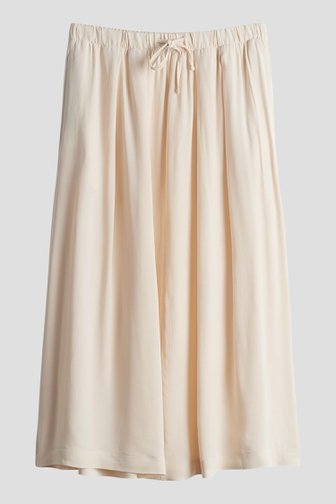 Beige midi plooirok  van Opus voor Dames