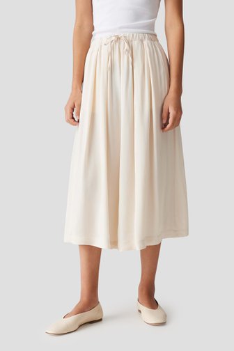 Opus Beige midi plooirok