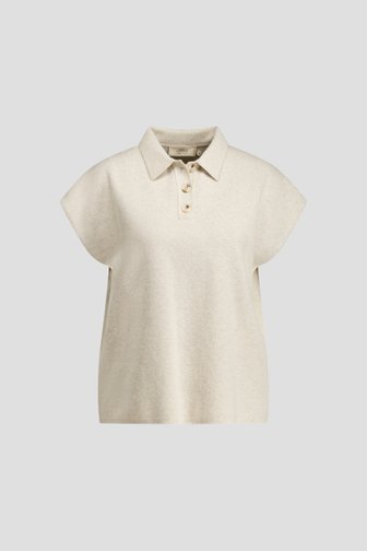 Extra foto 5 van Beige mouwloze polo knit door LŌVING voor Dames