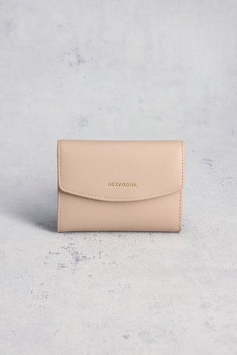 Beige portemonnee van Hexagona voor Dames