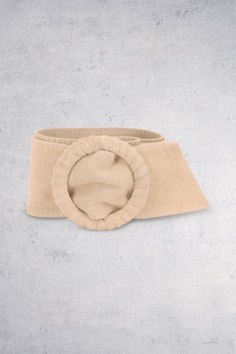 Voorkant van Beige suède tailleriem door Liberty Island voor Dames