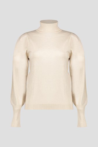 Voorkant van Beige trui met rolkraag door Geisha voor Dames