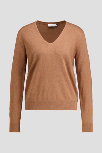 Productfoto 1 van Beige trui met V-hals door Liberty Island voor Dames