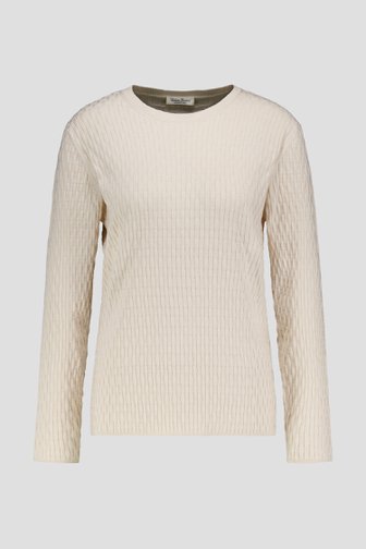 Productfoto 1 van Beige truitje met rotanstructuur door Barbara Lebek voor Dames