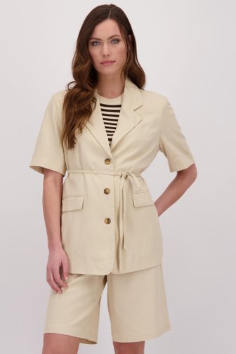 Voorkant van Beige vestje met striklint door JDY voor Dames