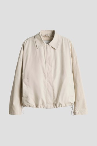 Voorkant van Beige vestje met uitneembare voering door Opus voor Dames