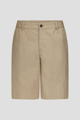 Bermuda beige avec taille élastique de Ravøtt pour Hommes