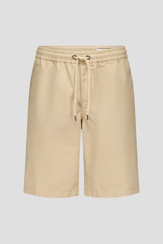 Bermuda beige clair avec taille élastique de Casual Five pour Hommes
