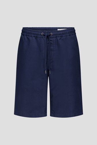 Bermuda bleu foncé avec taille élastique de Casual Five pour Hommes
