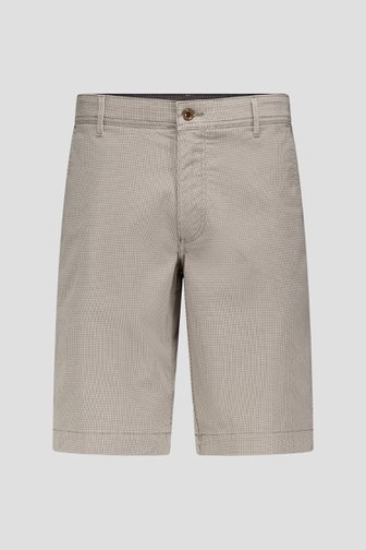 Bermuda écru à motif de petits triangles verts de Brassville pour Hommes