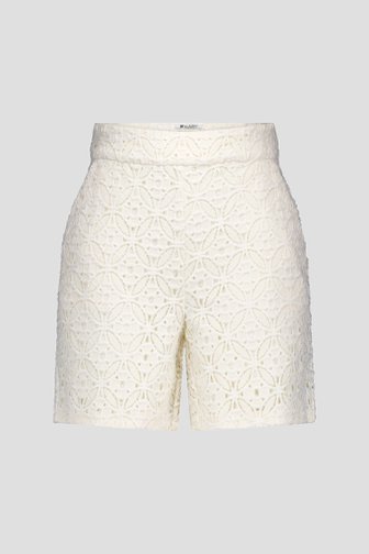 Bermuda écru en broderie anglaise de D'Auvry pour Femmes