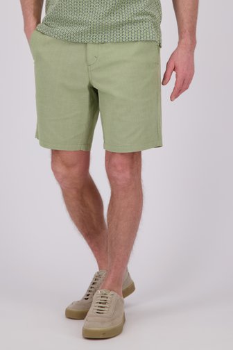 Bermuda verte avec taille élastique de Dansaert Blue pour Hommes
