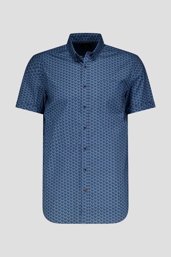 Blauw hemd met korte mouwen – Regular fit  van BlueFields voor Heren