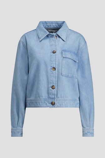 Voorkant van Blauw jeansvest  door Libelle voor Dames