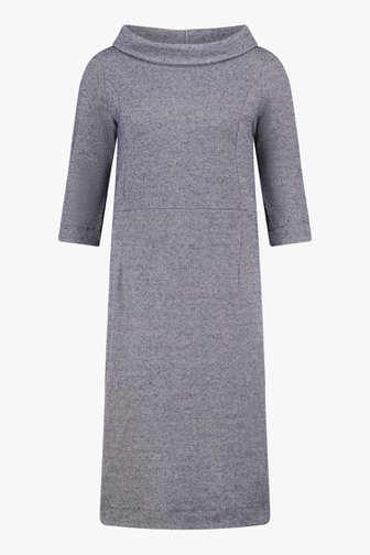 Blauw kleed met rolkraag van D'Auvry voor Dames