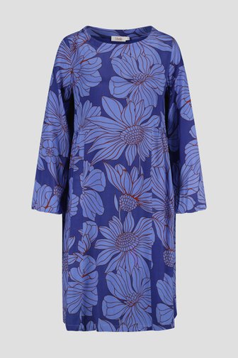 Blauw kleedje met bloemenprint van Libelle voor Dames