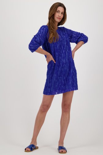 Blauw kleedje met gerafelde textuur van JDY voor Dames