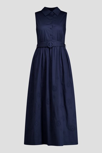 Voorkant van Blauw lang kleed door AC by Annelien Coorevits voor Dames