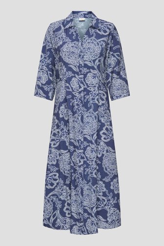 Voorkant van Blauw lang kleedje met bloemenmotief door JDY voor Dames