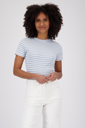 Blauw-wit gestreept T-shirt van JDY voor Dames