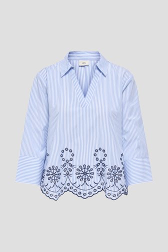 Voorkant van Blauw-wit gestreepte blouse door JDY voor Dames