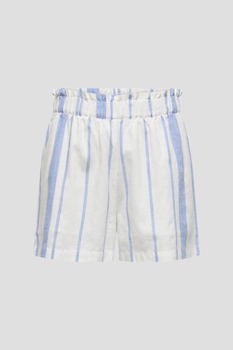 Blauw-wit gestreepte paperbag short van JDY voor Dames