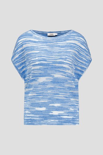 Blauw-witte trui met korte mouwen van Libelle voor Dames