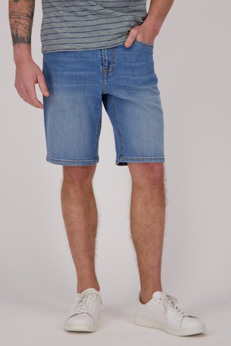 Ravøtt Blauwe bermuda in denim