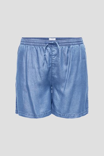 Blauwe bermuda met jeanslook van Only Carmakoma voor Dames