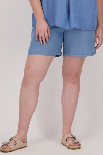 Blauwe bermuda met jeanslook van Only Carmakoma voor Dames