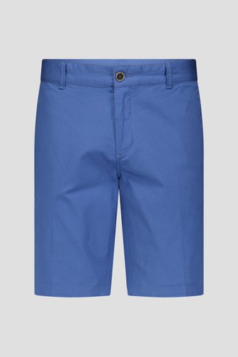 Productfoto 3 van Blauwe bermuda met ruitjesprint door Dansaert Blue voor Heren