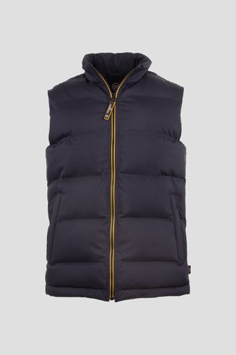 Productfoto 1 van Blauwe bodywarmer met grafisch motief door Gate One voor Heren