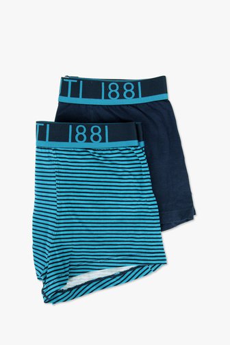 Blauwe boxershorts met en zonder strepen - 2 pack van Cerruti 1881 voor Heren