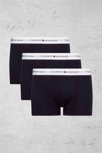 Voorkant van Blauwe boxershorts - Set van 3 door Tommy Hilfiger voor Heren