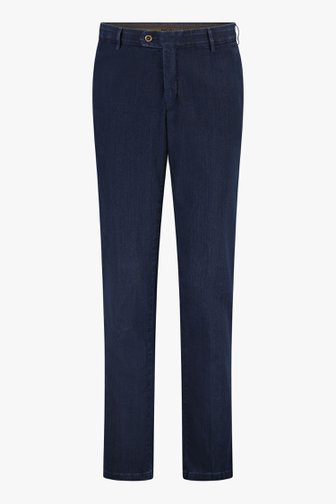 Voorkant van Blauwe chino denim – Luc - regular fit door Brassville voor Heren