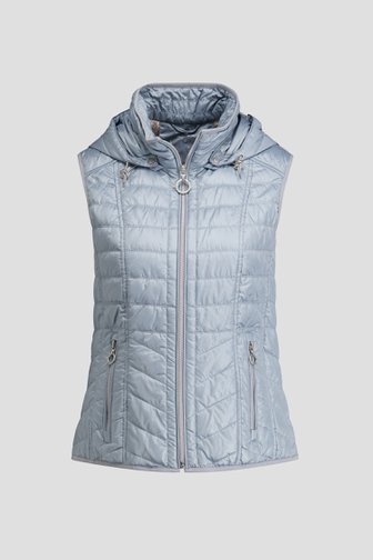 Productfoto 1 van Blauwe doorstikte bodywarmer door Barbara Lebek voor Dames