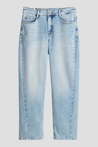 Voorkant van Blauwe enkellange jeans - Straight fit  door Opus voor Dames