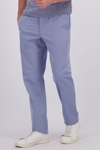 Voorkant van Blauwe gemêleerde chino door Dansaert Blue voor Heren