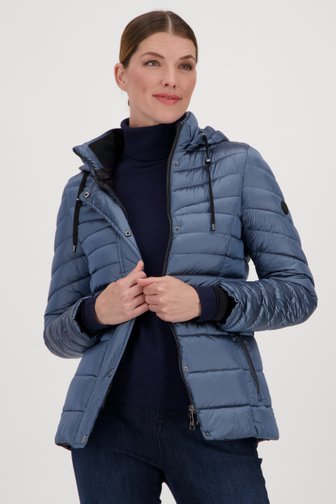 Blauwe gewatteerde puffer jacket van Barbara Lebek voor Dames
