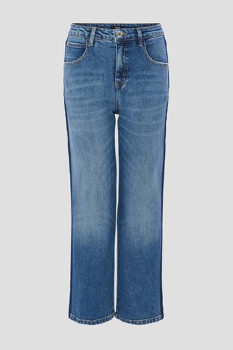 Blauwe jeans met contrasterende streep - Wide fit van Opus voor Dames