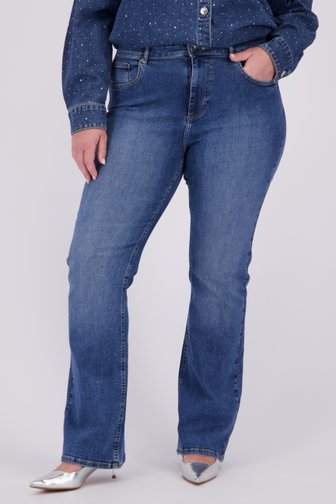 Voorkant van Blauwe jeans met studs - Flared fit door ONLY Carmakoma voor Dames