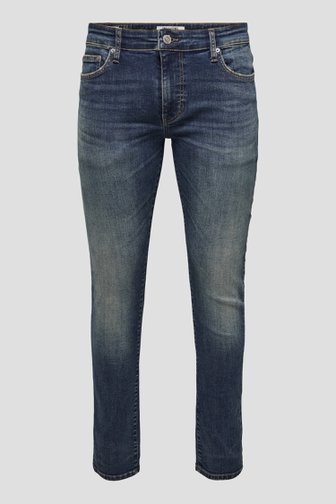 Productfoto 1 van Blauwe jeans met verwassen look - Slim fit  door Only & Sons voor Heren