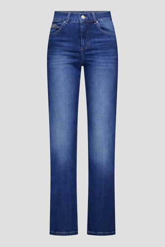 Voorkant van Blauwe jeans met verwassen look - Straight fit  door Angels voor Dames