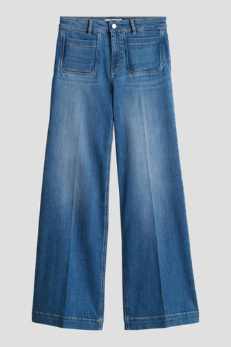 Voorkant van Blauwe jeans - Palazzo fit door Opus pants voor Dames
